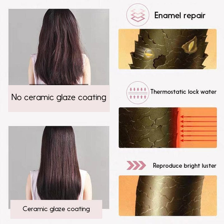 Mini-Lockenstab &amp; Glätteisen 2-in-1 aus Keramik | 190°C konstante Temperatur | Reisegröße 16,5 cm | Für Locken &amp; glattes Haar