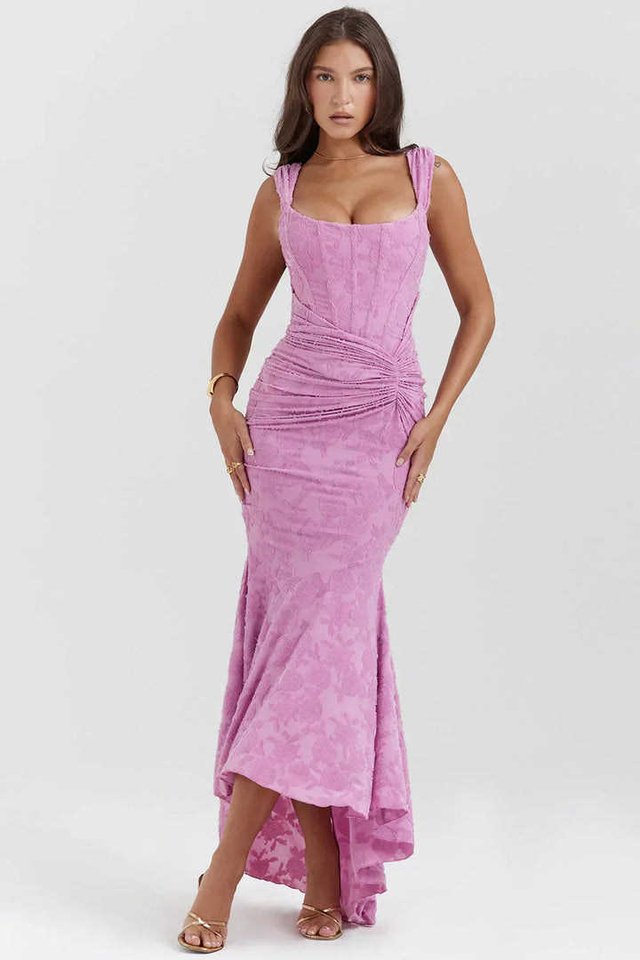 Damen Maxikleid Luftige Stoffqualität | Figurbetonte Passform | Eleganter Sommer-Look für Alltag &amp; besondere Anlässe