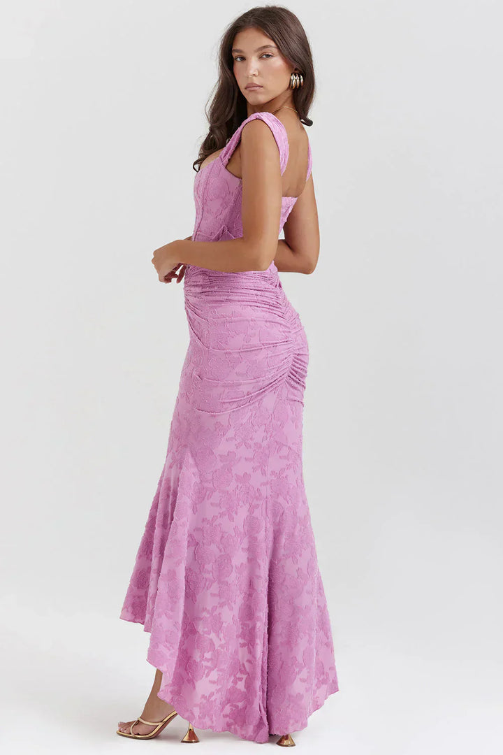 Damen Maxikleid Luftige Stoffqualität | Figurbetonte Passform | Eleganter Sommer-Look für Alltag &amp; besondere Anlässe