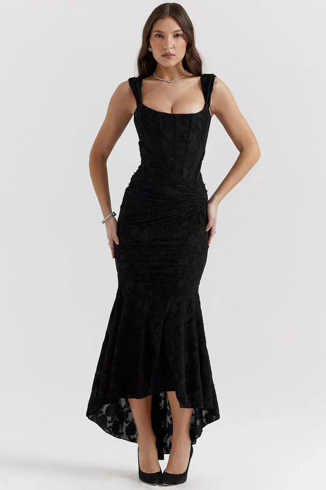 Damen Maxikleid Luftige Stoffqualität | Figurbetonte Passform | Eleganter Sommer-Look für Alltag &amp; besondere Anlässe