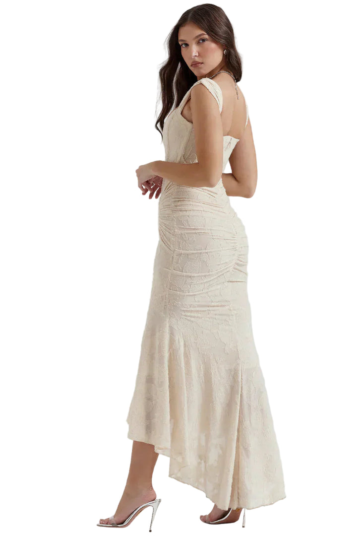 Damen Maxikleid Luftige Stoffqualität | Figurbetonte Passform | Eleganter Sommer-Look für Alltag &amp; besondere Anlässe