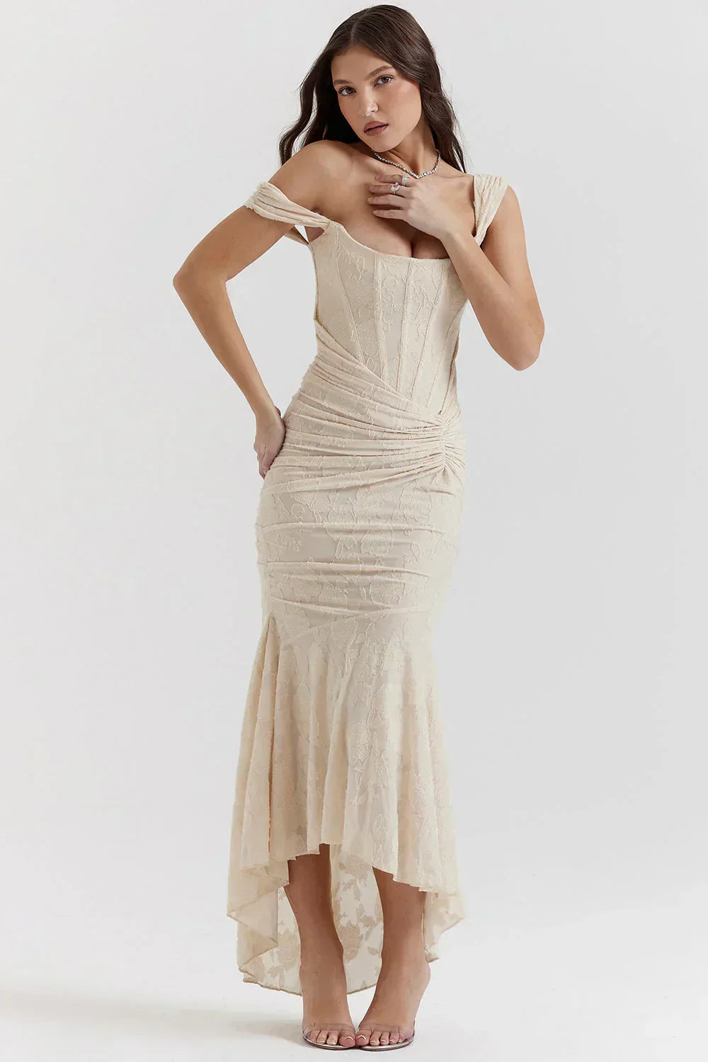 Damen Maxikleid Luftige Stoffqualität | Figurbetonte Passform | Eleganter Sommer-Look für Alltag &amp; besondere Anlässe