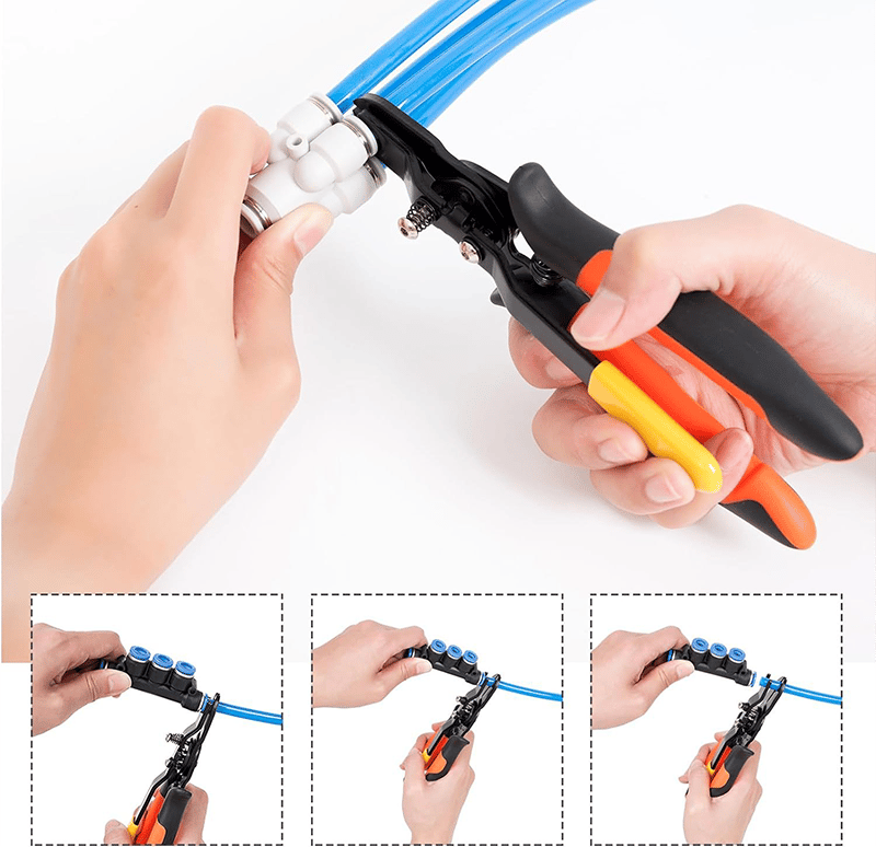 Schlauchkupplungs-Zange für Push-Pull-Verbinder | 6 mm &amp; 8 mm | Werkzeug für Auto, Motorrad &amp; enge Stellen
