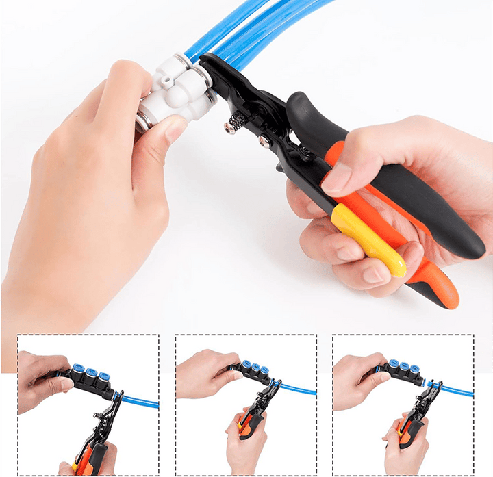 Schlauchkupplungs-Zange für Push-Pull-Verbinder | 6 mm &amp; 8 mm | Werkzeug für Auto, Motorrad &amp; enge Stellen
