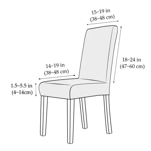Stretchy Chair Covers Universal Fit | Elastic fabric for wrinkle-free fit | Machine washable &amp; quick-drying | Stain protection
