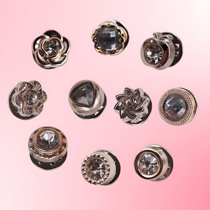 Kleine Broschen-Clips aus Legierung 1–1,8 cm | sichere Fixierung für Blusen &amp; Schals | leicht &amp; wiederverwendbar | 2er-Set