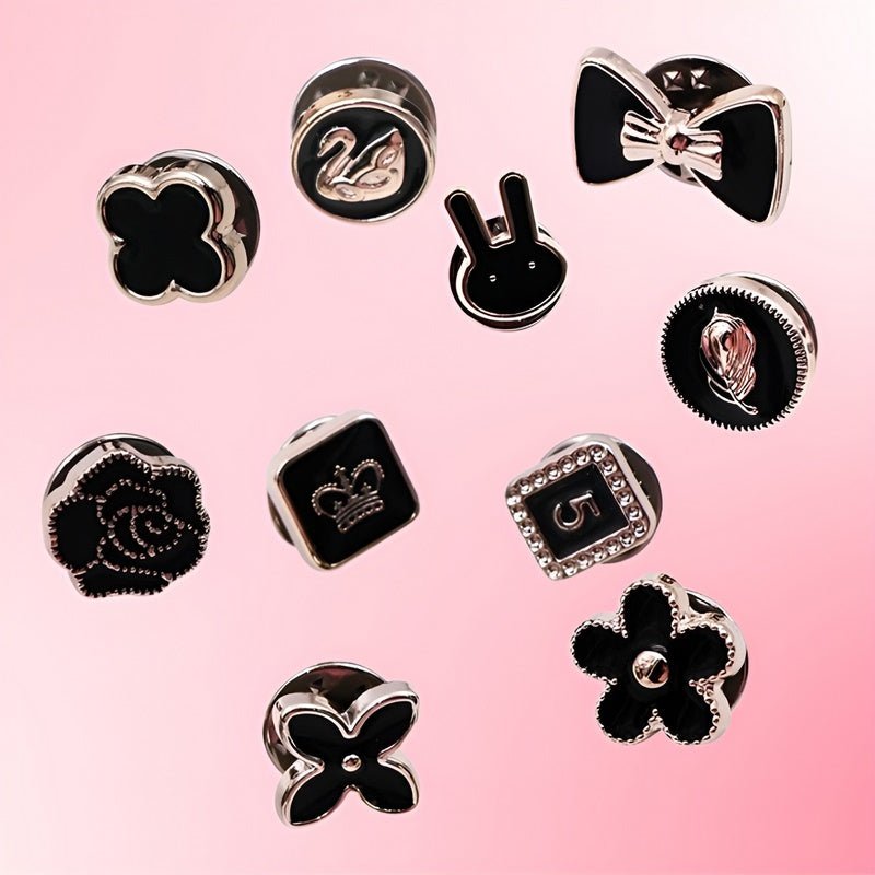 Kleine Broschen-Clips aus Legierung 1–1,8 cm | sichere Fixierung für Blusen &amp; Schals | leicht &amp; wiederverwendbar | 2er-Set