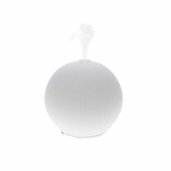 Aroma-Diffusor aus Keramik | Ultraschall-Luftbefeuchter mit Fernbedienung, Atemcoach und bis zu 6 Stunden Laufzeit
