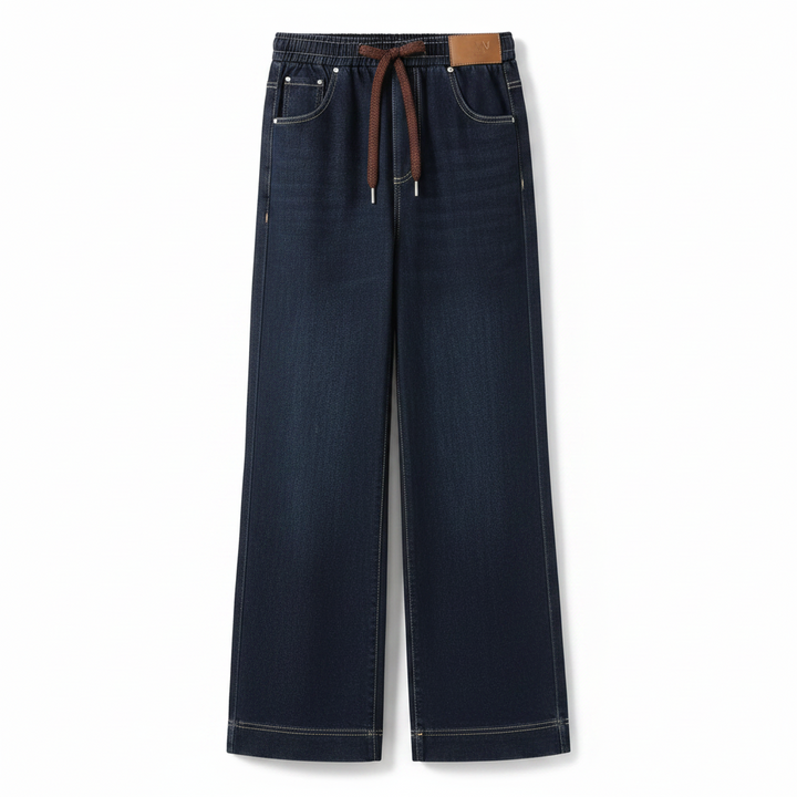 Damen Stretchhose | Bequeme Baumwollhose mit elastischem Bund