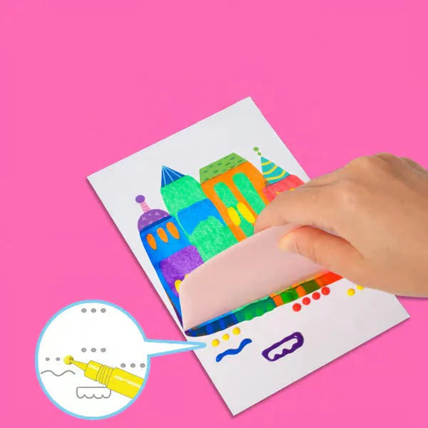 Kinder Rakel-Malkit | Kreatives Malen &amp; Zeichnen | Farben, Stifte &amp; Papiere inklusive, altersgerecht 3–6 Jahre
