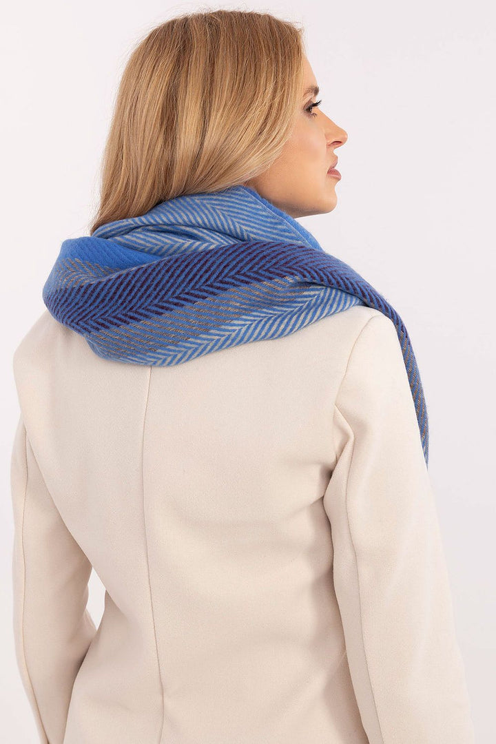 Winterschal mit Streifenmuster 194 cm | Weicher Schal aus 100 % Viskose mit Fransen für Damen und Herren | Alltag und Winter