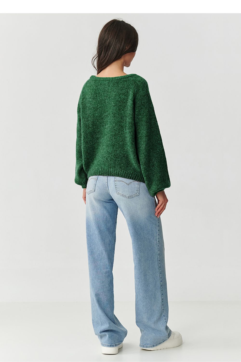 Damen Strickpullover aus Mohair-Wollmix | Flauschiger Pullover mit Rundhalsausschnitt und klassischem Schnitt für kalte Tage