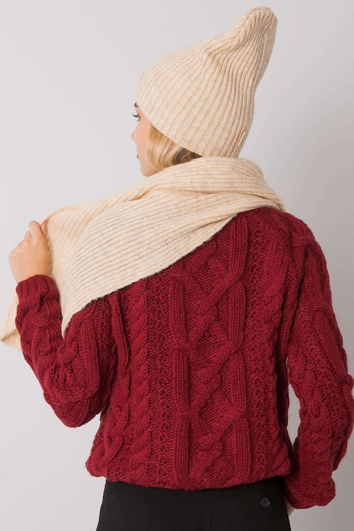 Wintermütze und Schal Set aus weichem Strick | Zweiteiliges Winterset mit passender Mütze und Schal für kalte Tage | Made in Poland