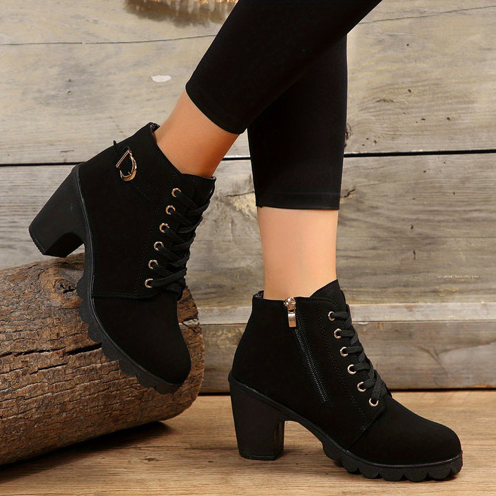 Orthopädische Damen Stiefeletten mit Komfortsohle | Elegante Ankle Boots für Alltag &amp; Büro | Bequeme, stilvolle Herbst- &amp; Winterboots
