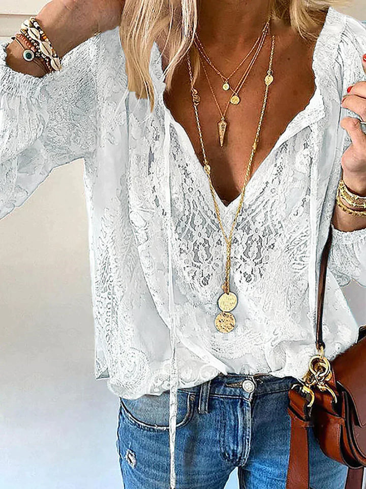 Damenbluse mit Lockerer Passform | Elegantes &amp; Vielseitiges Oberteil | Leicht, Bequem &amp; Stilvoll für Alltag und Büro