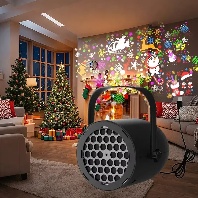 🎄🔌LED-Weihnachts-Projektionslampe