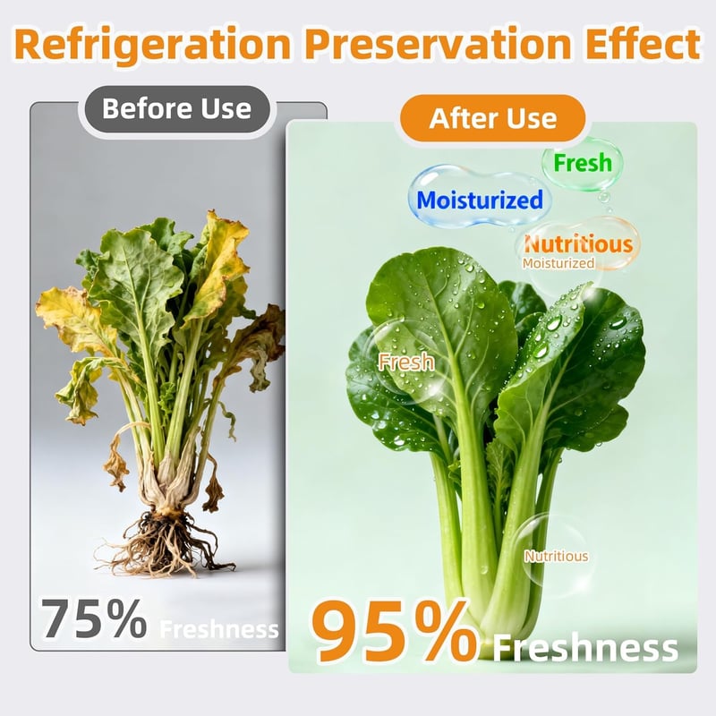 FreshKeep – Sacs de rangement réutilisables en feuille d&