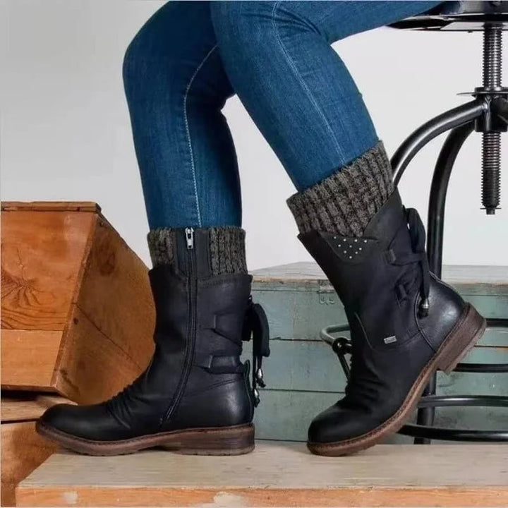 Olympie™ WinterStiefel | Wasserdicht, Warm &amp; Langlebig | Mid-Calf Design | Rutschfest &amp; Komfortabel