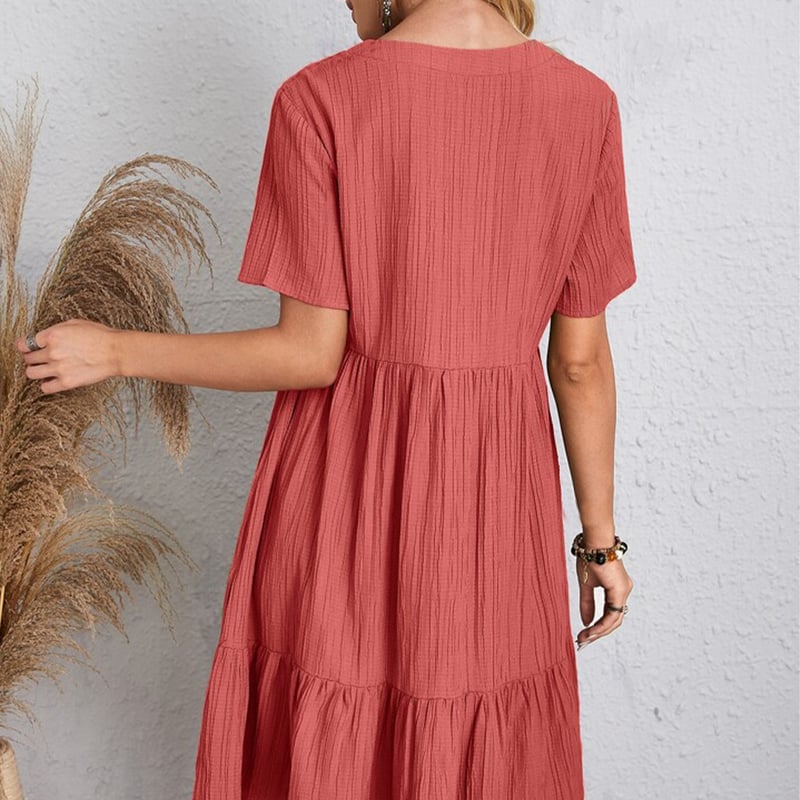 Damen Bluse mit V-Ausschnitt | Elegantes Retro-Top aus leichter, atmungsaktiver Stoffqualität | Lockeres Oberteil für Alltag &amp; Freizeit