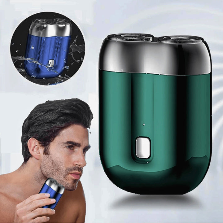 Elektrorasierer wasserdicht IPX6 | Kompakter USB-Rasierer mit 60 Min. Akkulaufzeit für Nass- &amp; Trockenrasur