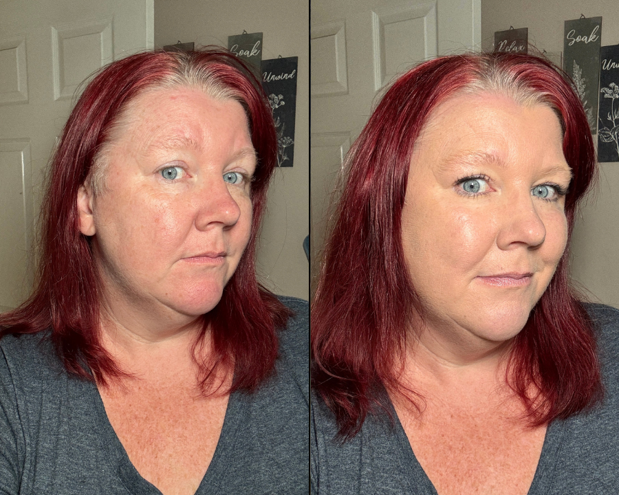 Farbwechselnder Make-up-Stick mit integriertem Pinsel | Leichte, atmungsaktive Deckkraft | Feuchtigkeitsspendend mit Hyaluronsäure + Niacinamid | 3 Nuancen