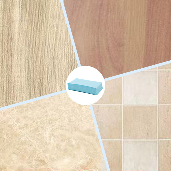 Bodenreiniger Reinigungstücher 100 Stück wasserlöslich | Für Holz, Fliesen &amp; Marmor | Schnell löslich mit Frischeduft