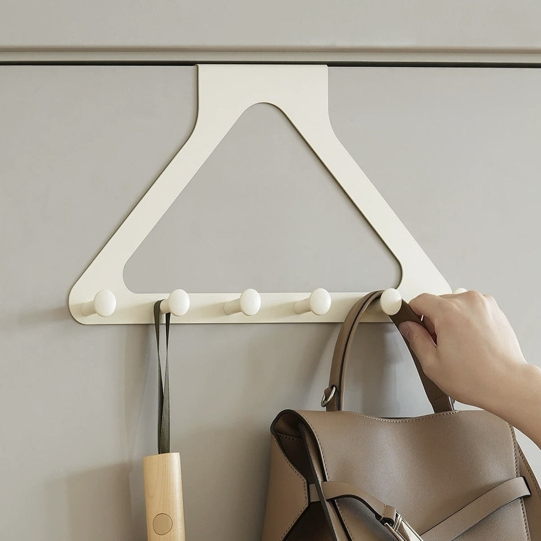 Wandhaken bohrfrei dreieckig | Platzsparend für Tür &amp; Wand | Stabil für Mäntel, Taschen &amp; Hüte | Ordnung ohne Löcher