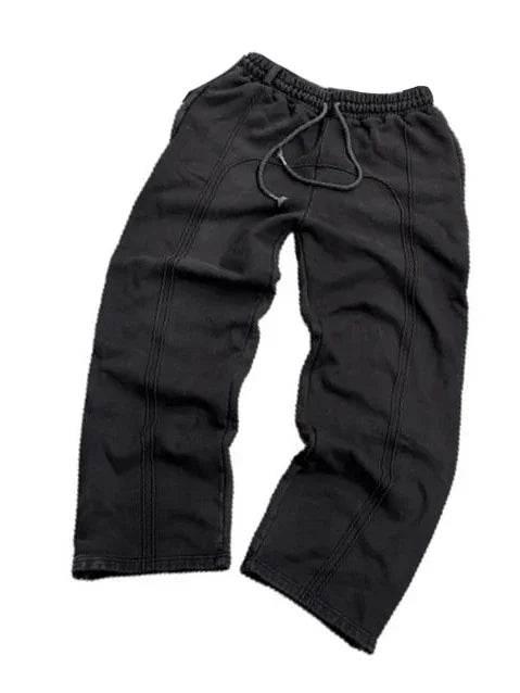 Herren Cropped Jogginghose mit Kordelzug | Lockere Stretch Freizeithose im Streetwear Stil | Elastischer Bund