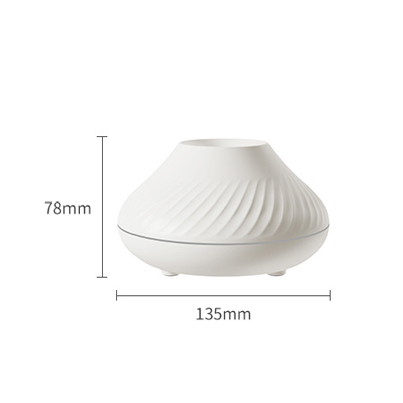 Tragbarer Luftbefeuchter mit Flammeneffekt | Aroma-Diffuser 130 ml mit LED-Nachtlicht