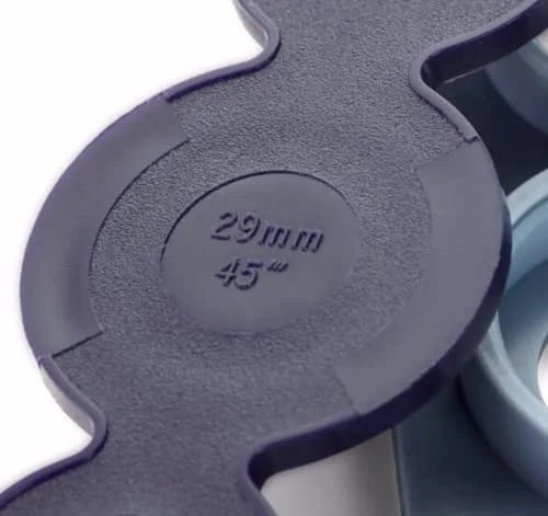 Set per creare bottoni in tessuto con un tocco | Bottoni auto-adesivi in 5 misure (11–29 mm) | Include modelli per tessuto | Crea bottoni velocemente senza pressa