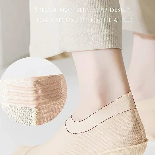 No-show socks ultra-thin (4 pairs) | Non-slip grip, invisible in sneakers &amp; slippers | Seamless &amp; breathable