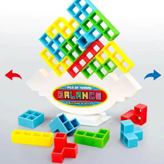 Lernspiel mit Bausteinen für Kinder | Bunte Bausteine mit Aufgabenkarten | Fördert Logik &amp; Feinmotorik