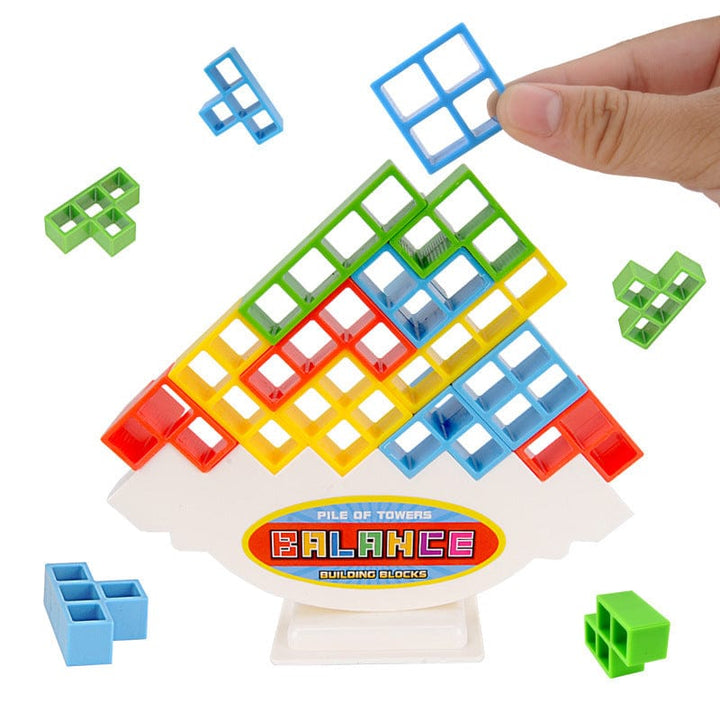 3D Tetris stacking game with 16 blocks | Skill &amp; thinking game for children &amp; adults | Promotes concentration &amp; motor skills