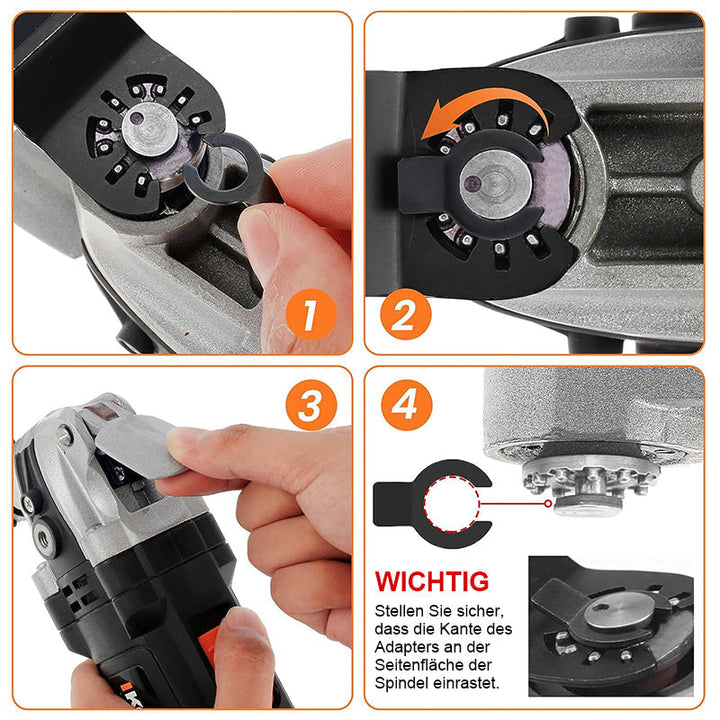Oszillierende Multitool Sägeblätter 20er Set | Gebogene Kante für präzise Tauchschnitte | Holz, Kunststoff, Weichmetall | Universal kompatibel