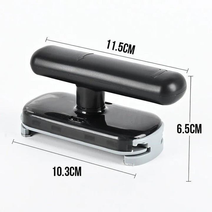 Ouvre-boîte 2-en-1 pour boîtes, bouteilles et bocaux | poignée ergonomique antidérapante | sûr avec bords lisses | compact et portable