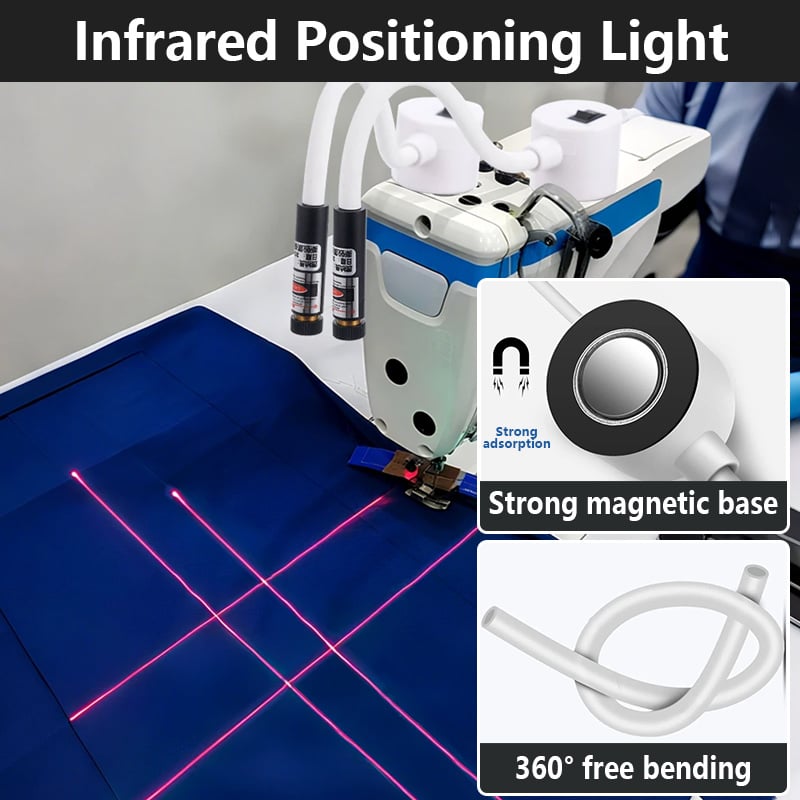 Guide de couture laser avec aimant | Coutures droites sans marquage | Laser ligne/croix/point pour machine à coudre &amp; surjeteuse