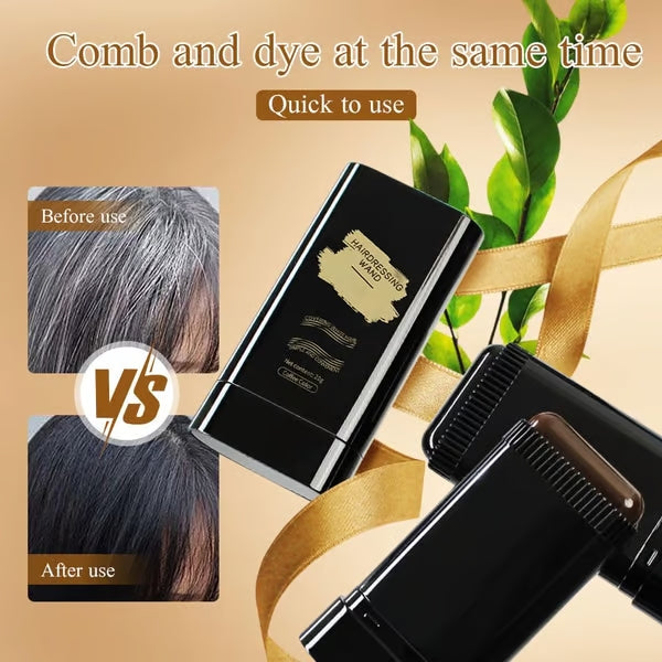 AnsatzFix Stick racine de cheveux | Couverture rapide des cheveux gris &amp; rafraîchissement de couleur | Résistant au frottement &amp; fini naturel