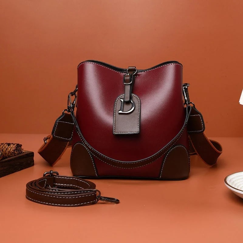 Damen Schultertasche Retro aus PU 21×19×12 cm | Mehrere Fächer &amp; Magnetverschluss | Verstellbare Riemen, viele Farben