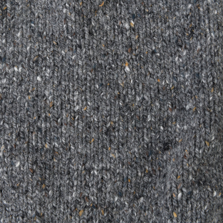 Herren Pullover | Rundhalspullover mit geradem Schnitt und melierter Donegal-Optik
