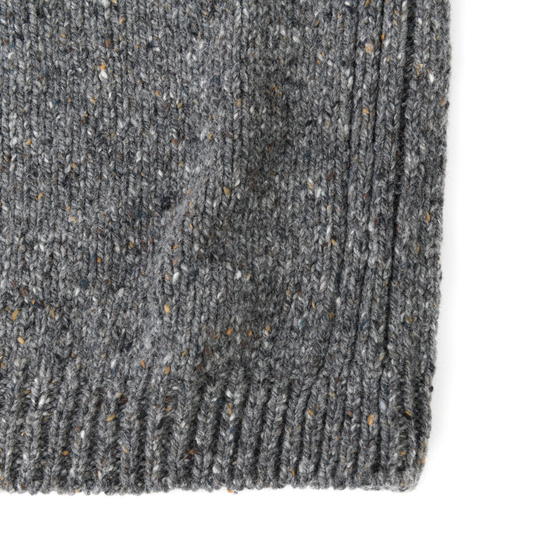 Herren Pullover | Rundhalspullover mit geradem Schnitt und melierter Donegal-Optik