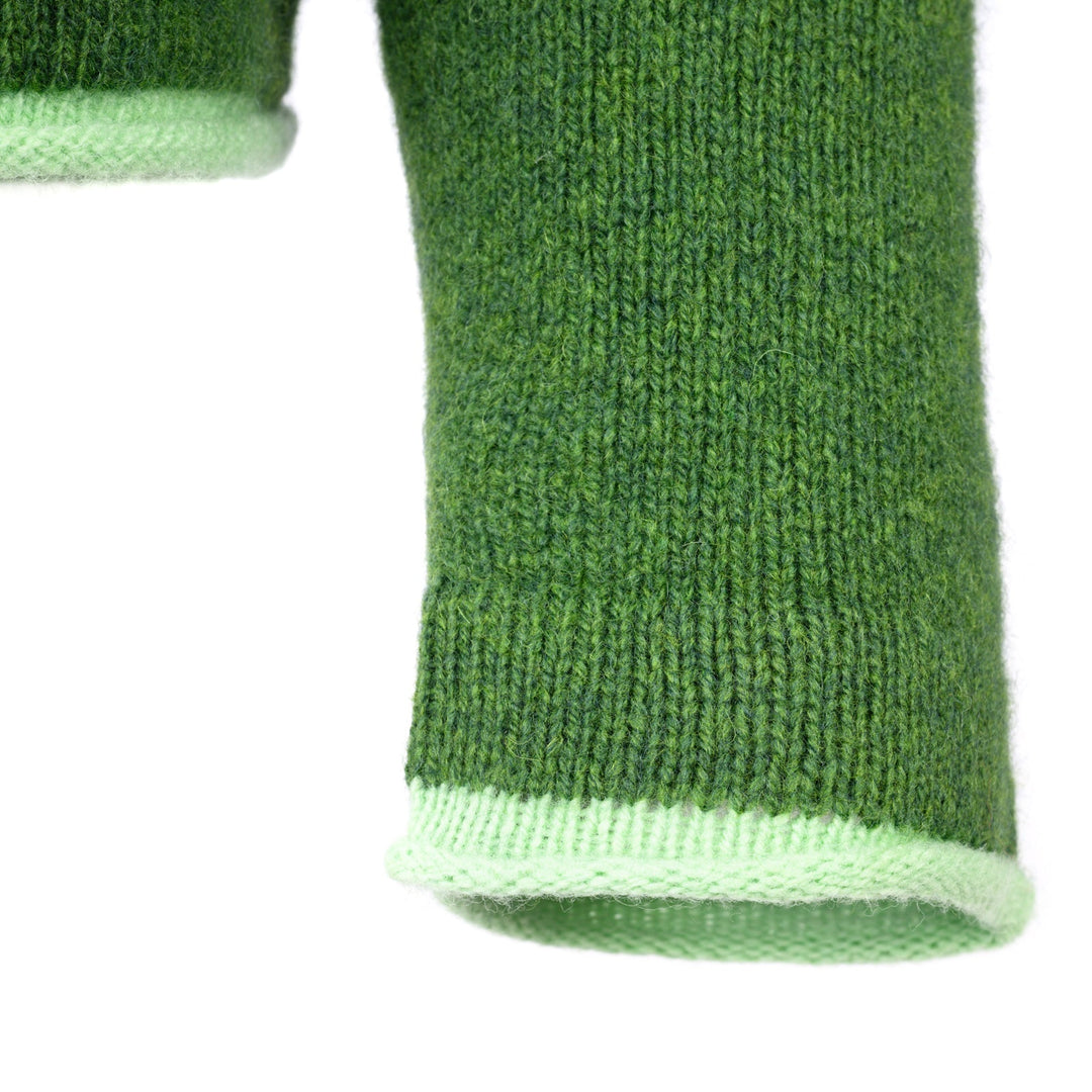 Damen Strickjacke | Kurze Cardigan-Jacke mit Raglanärmeln und geradem Schnitt