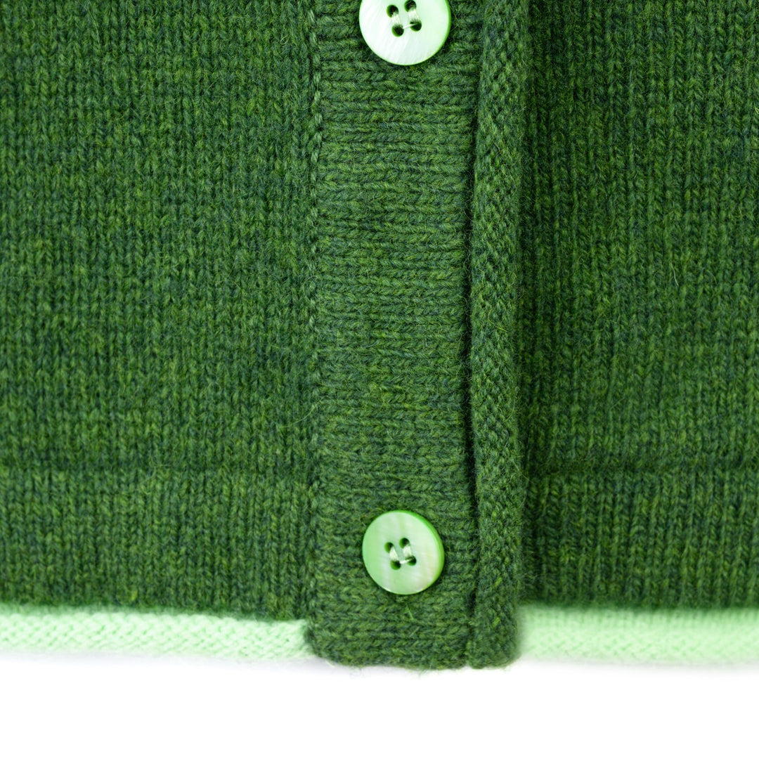 Damen Strickjacke | Kurze Cardigan-Jacke mit Raglanärmeln und geradem Schnitt