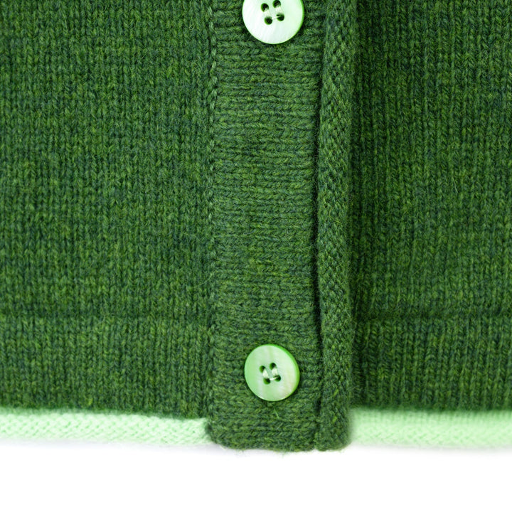 Damen Strickjacke | Kurze Cardigan-Jacke mit Raglanärmeln und geradem Schnitt