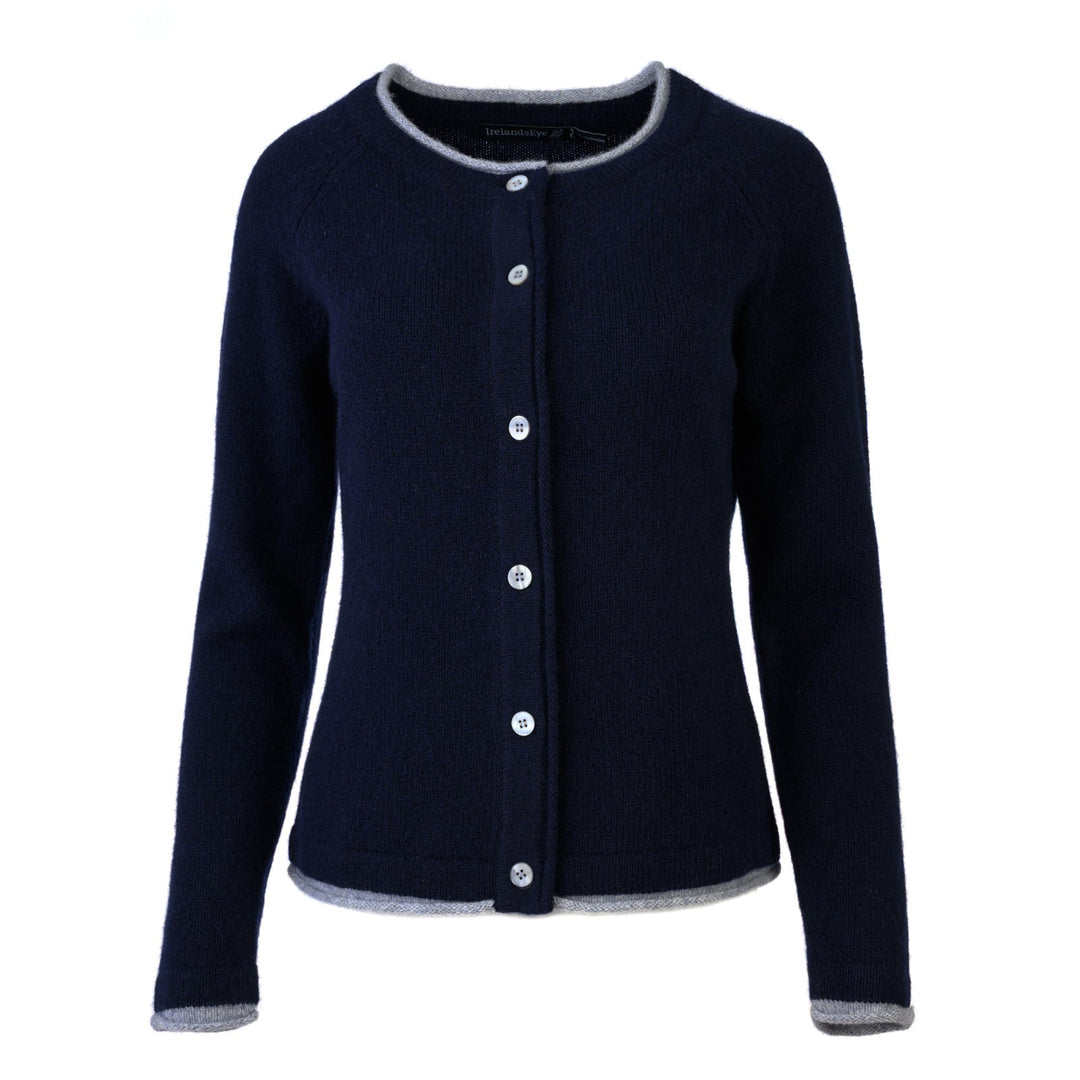 Damen Strickjacke | Kurze Cardigan-Jacke mit Raglanärmeln und geradem Schnitt