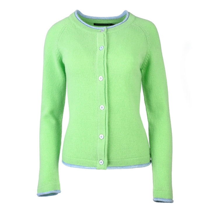 Damen Strickjacke | Kurze Cardigan-Jacke mit Raglanärmeln und geradem Schnitt