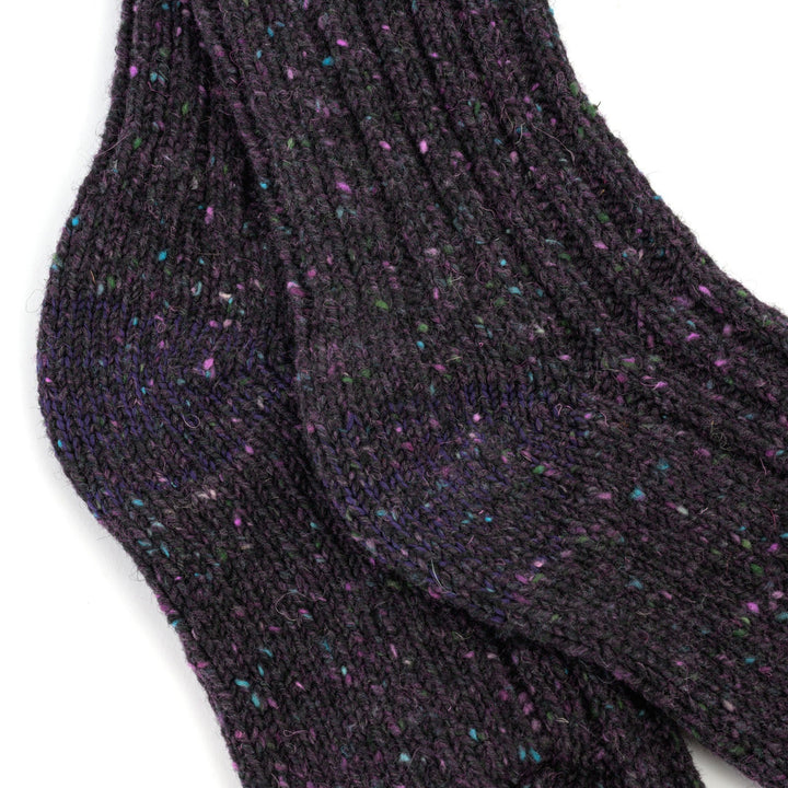Wollsocken | Einfarbige Socken aus reiner Schurwolle für warme Füße zu Hause