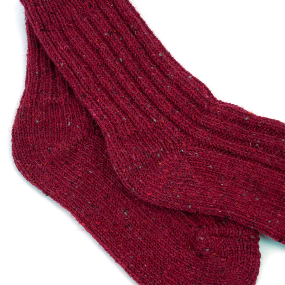 Wollsocken | Einfarbige Socken aus reiner Schurwolle für warme Füße zu Hause
