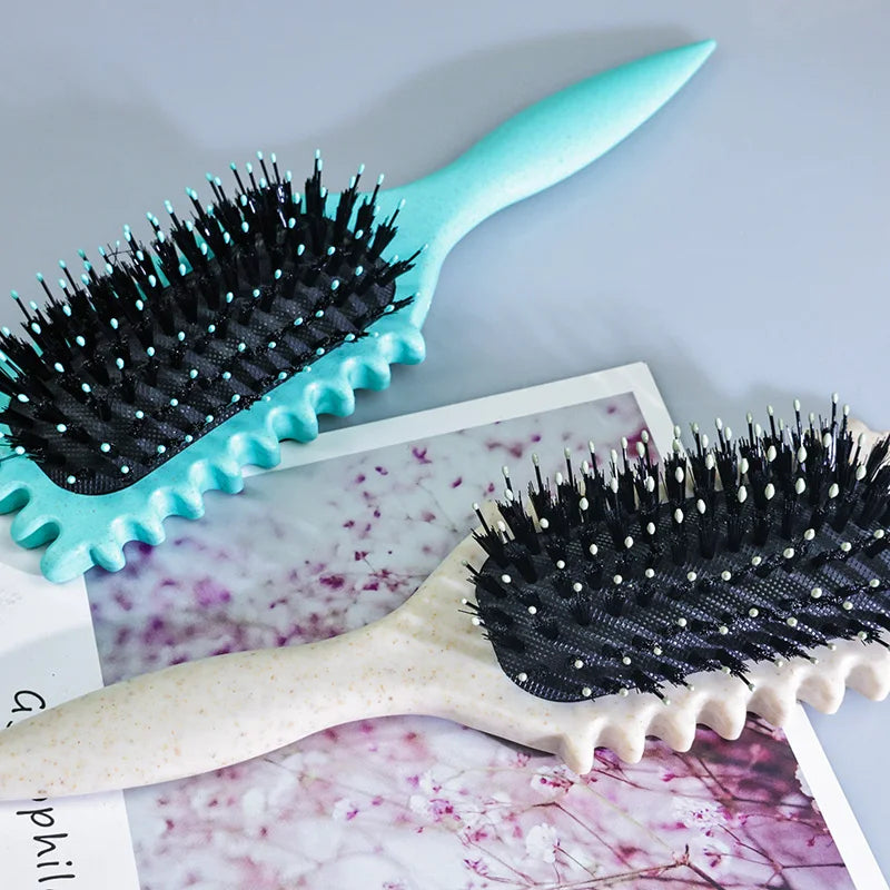 Stylingbürste für definierte Locken &amp; Wellen | Vegane „Wildschwein“-Borsten | Präzise Kontrolle, sanft zu Haar | Für Curl-Definition zuhause