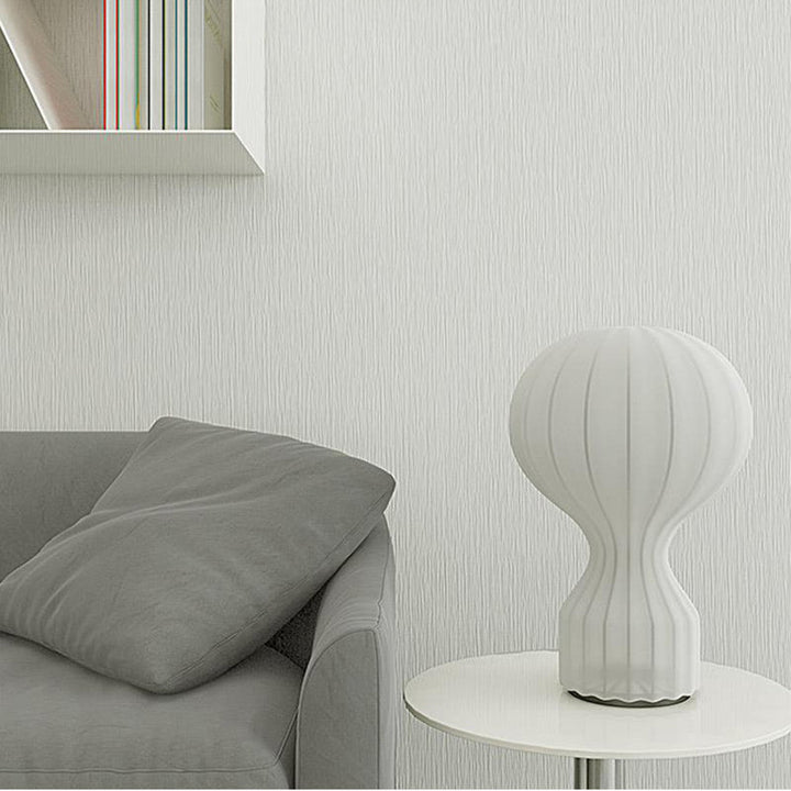Ballon Tischlampe mit dimmbarer LED | Seidenstoff-Schirm mit Touch-Schalter | Skandinavisches Design für Wohn- und Schlafzimmer