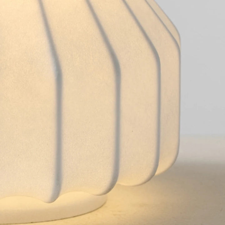 Ballon Tischlampe mit dimmbarer LED | Seidenstoff-Schirm mit Touch-Schalter | Skandinavisches Design für Wohn- und Schlafzimmer